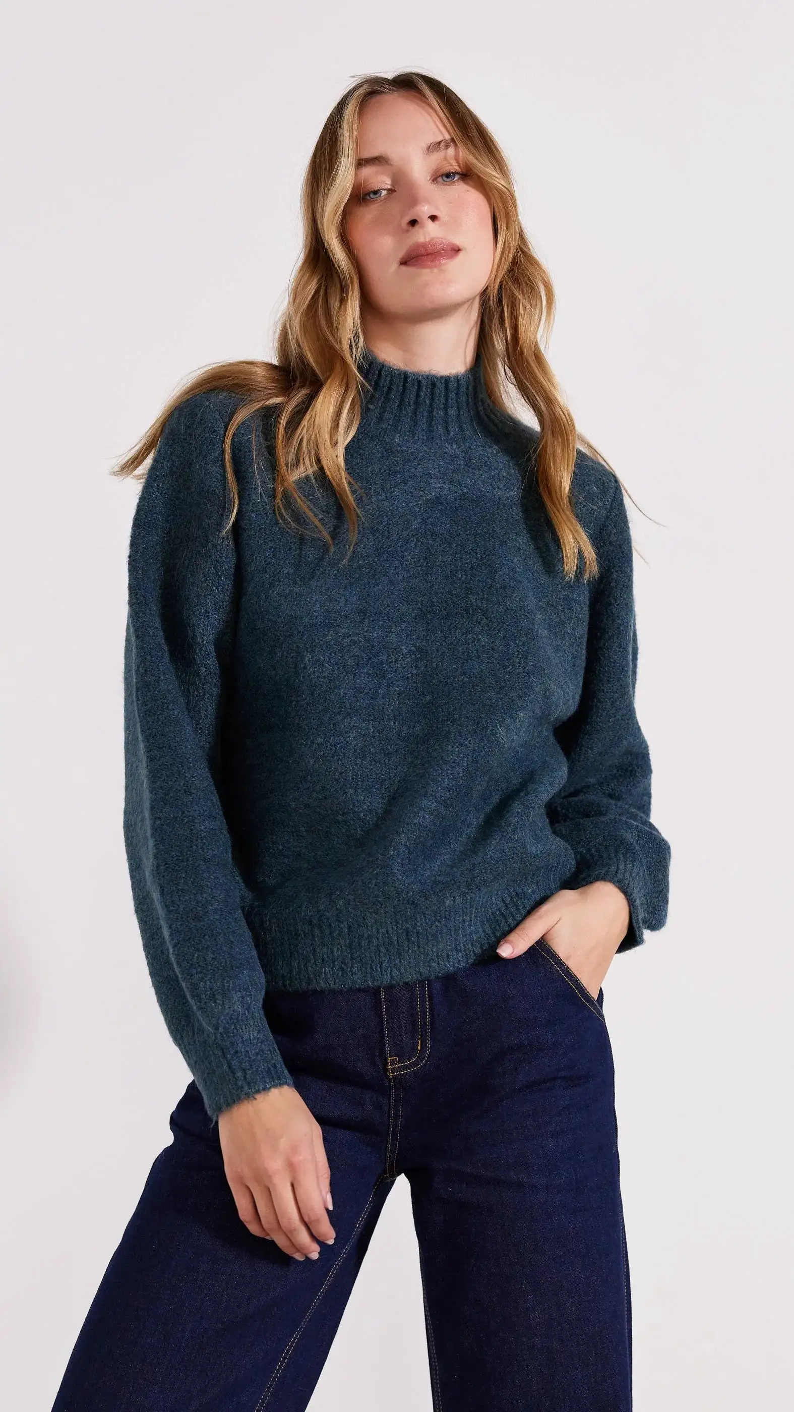 Genevieve Knit Jumper - Dark Teal