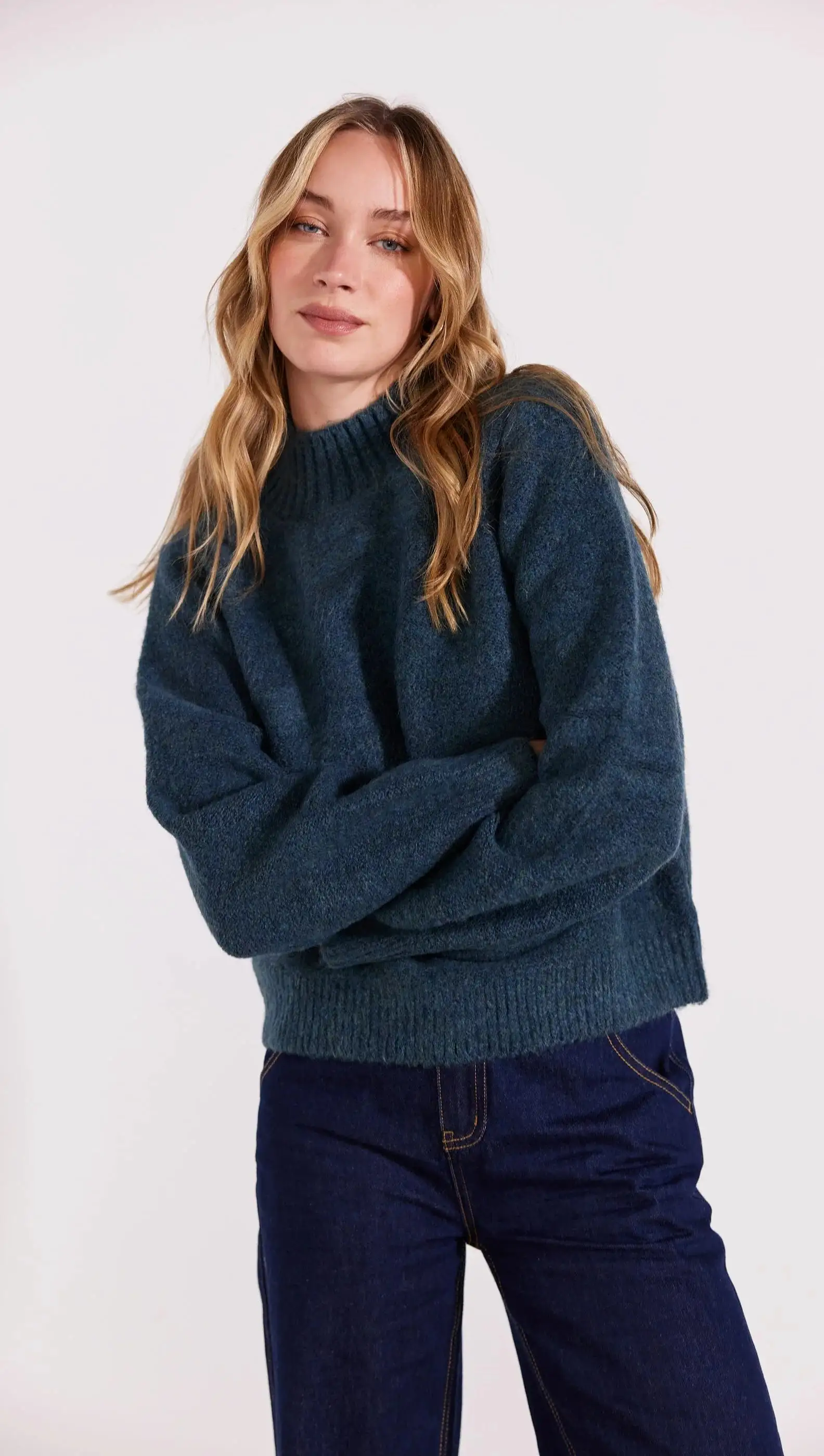 Genevieve Knit Jumper - Dark Teal