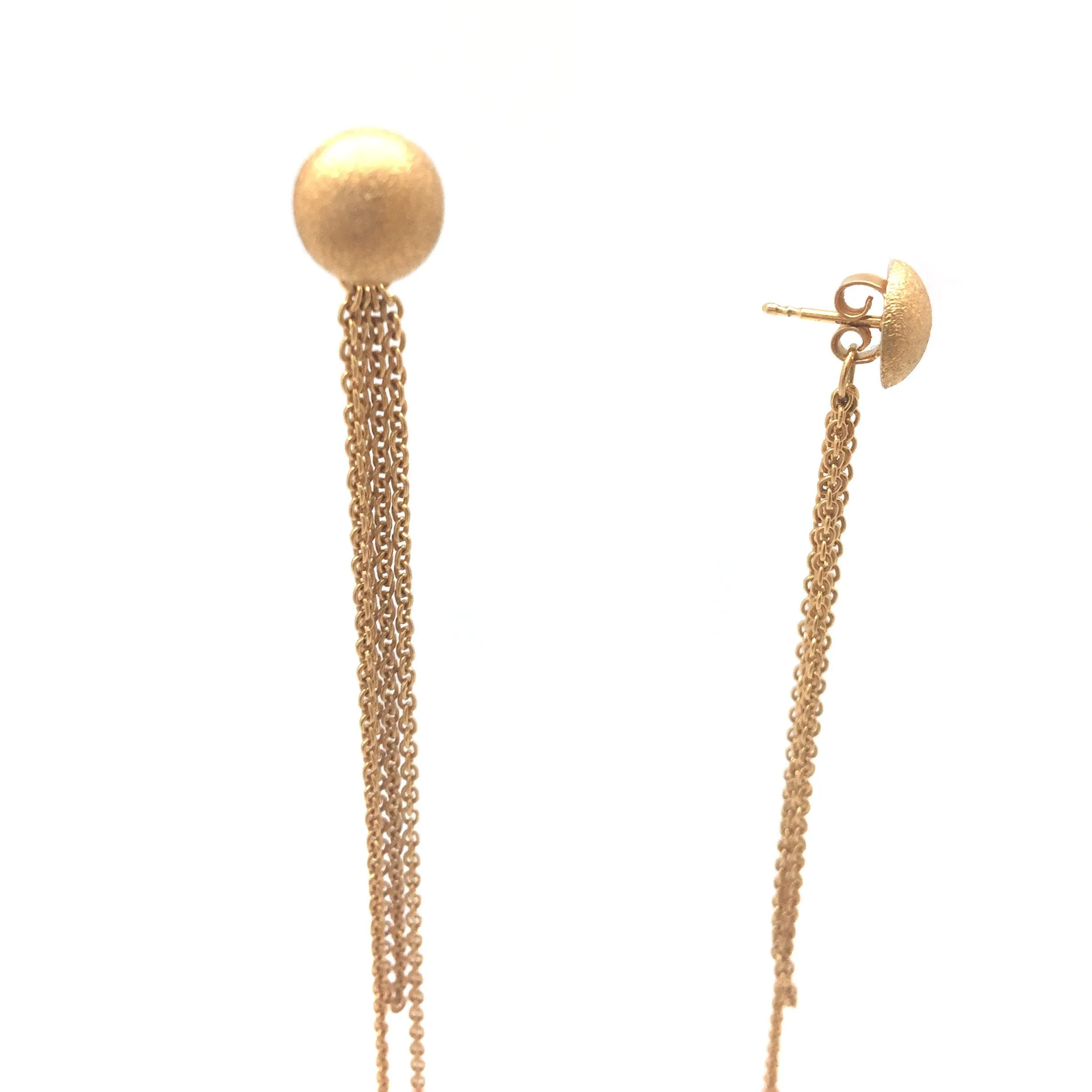 Gold Disc Earring Jacket