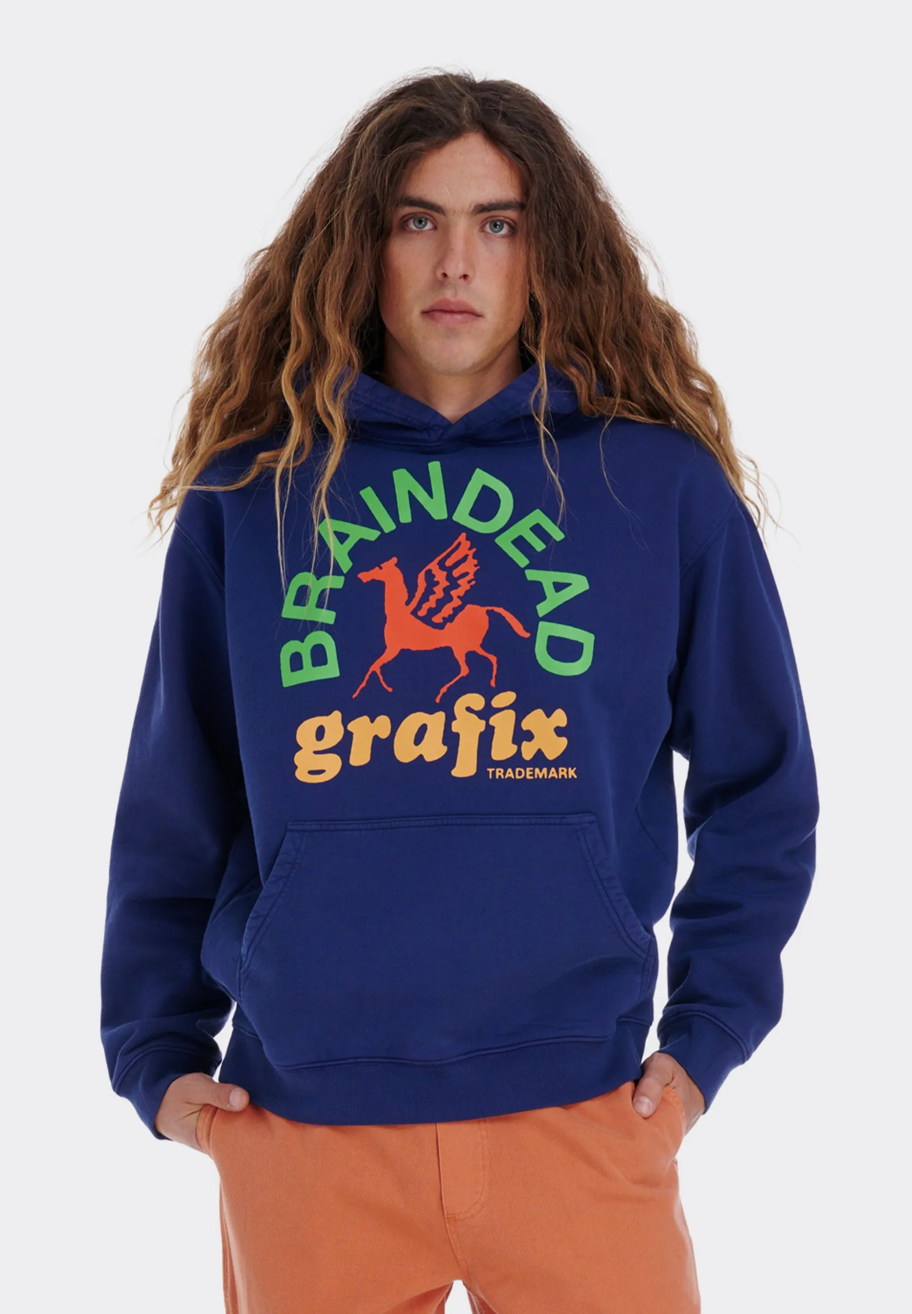 Grafix Hoodie - navy