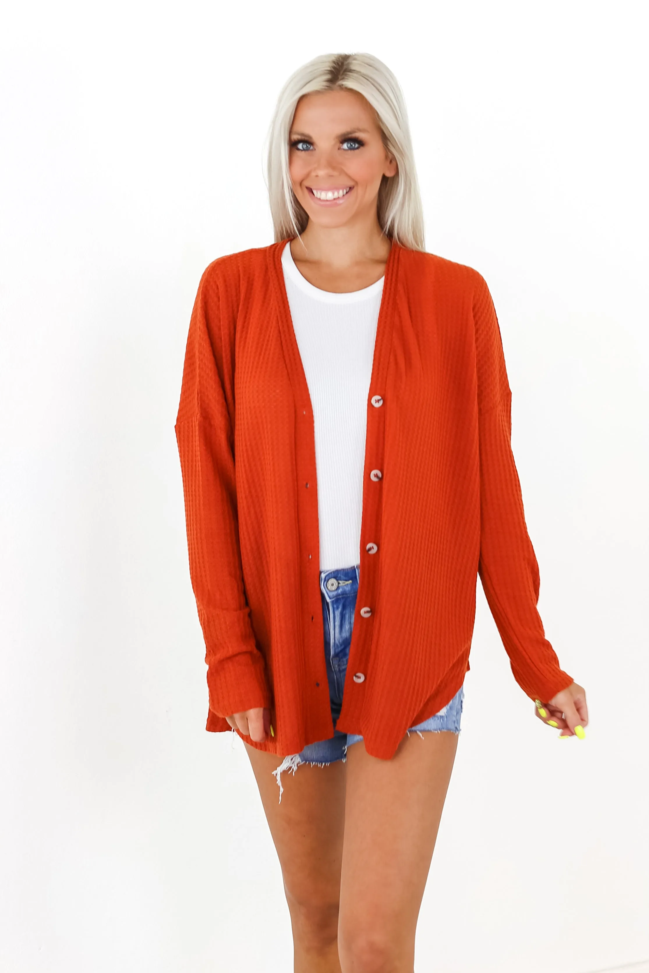 Greta Waffle Knit Cardigan - 3 Colors