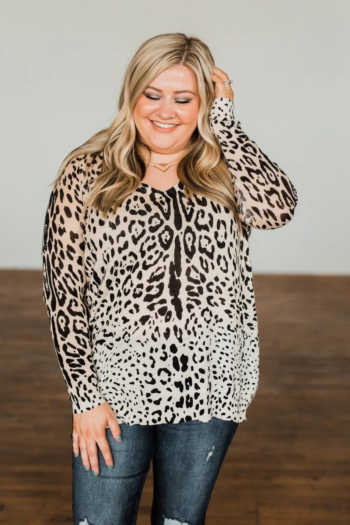 Halfway To Heaven Dolman Top- Leopard