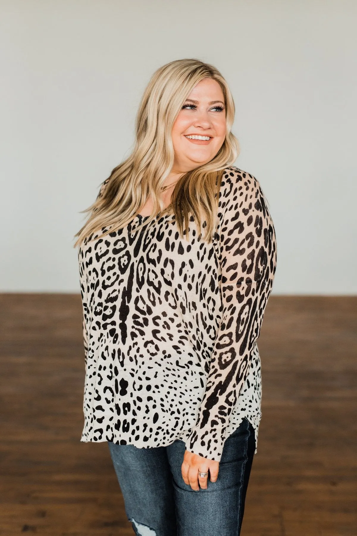 Halfway To Heaven Dolman Top- Leopard