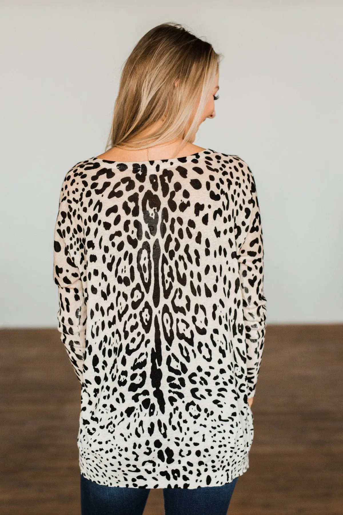 Halfway To Heaven Dolman Top- Leopard