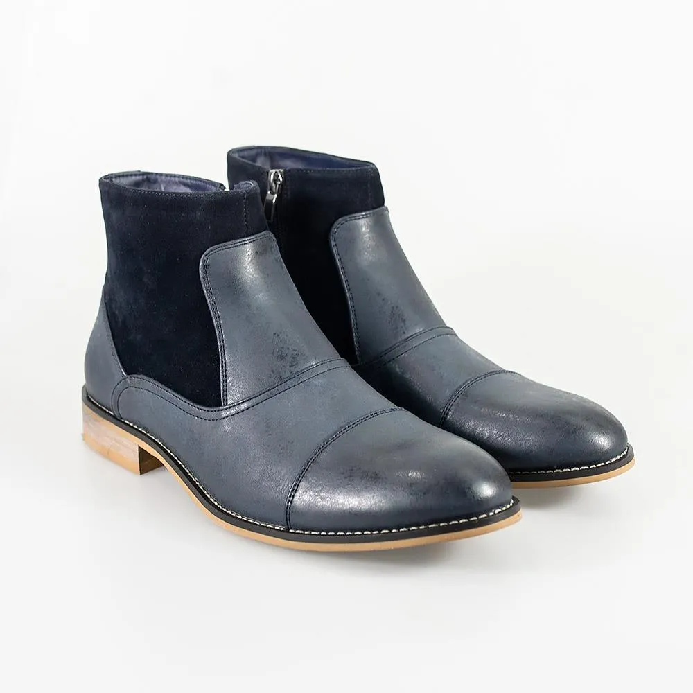 Halifax Black Side Zip Boots