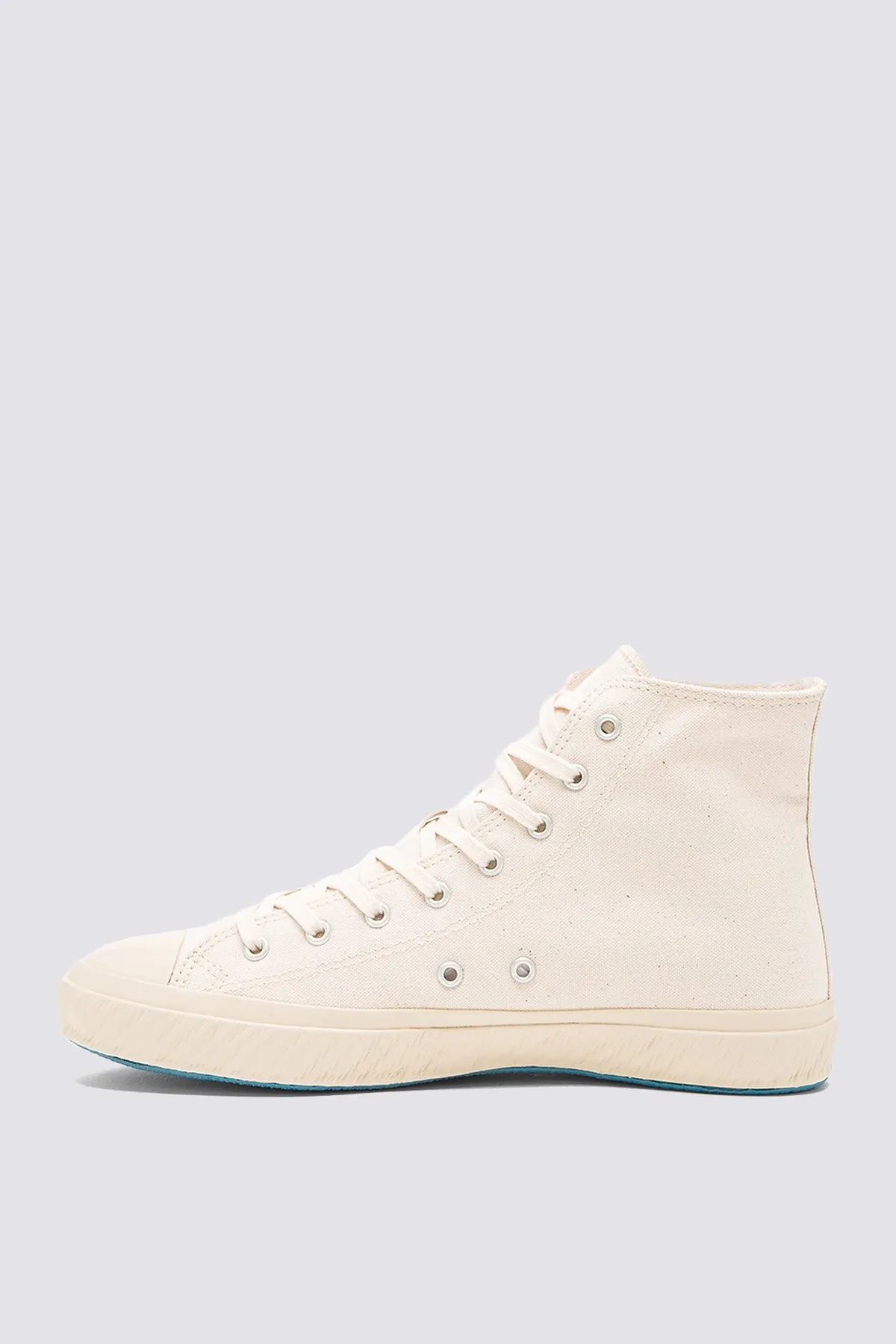 High Top Canvas Sneaker - Natural