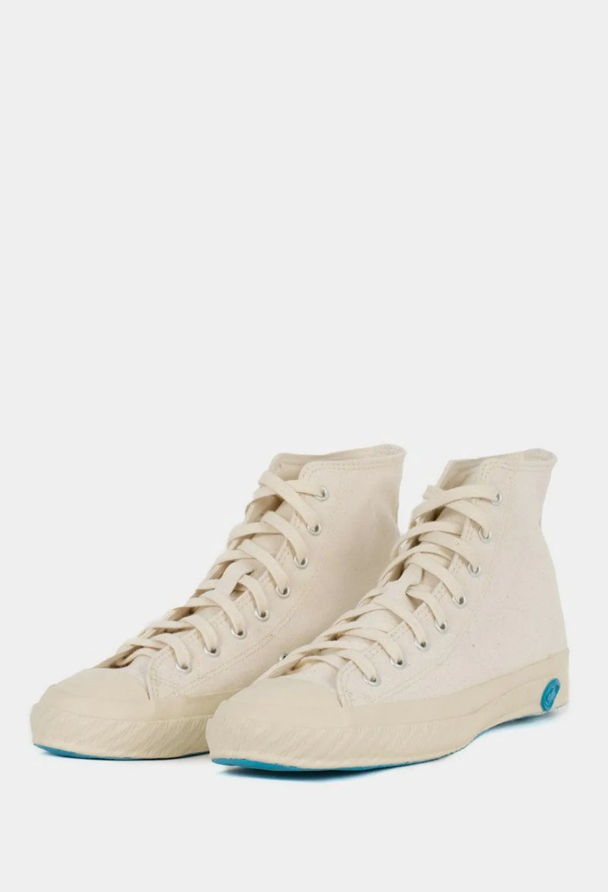 High Top Canvas Sneaker - Natural