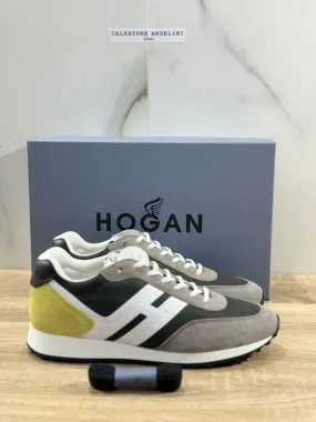 Hogan Sneaker Uomo H429 Pelle Grigia Luxury Shoes Hogan 41.5