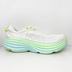 Hoka One One Womens Bondi 8 1127952 BDBSO White Running Shoes Sneakers Sz 6.5 B