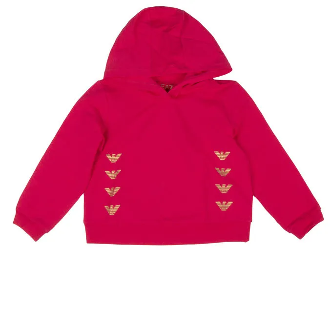 HOODIE LOGO EAGLE Girl Pink Yarrow