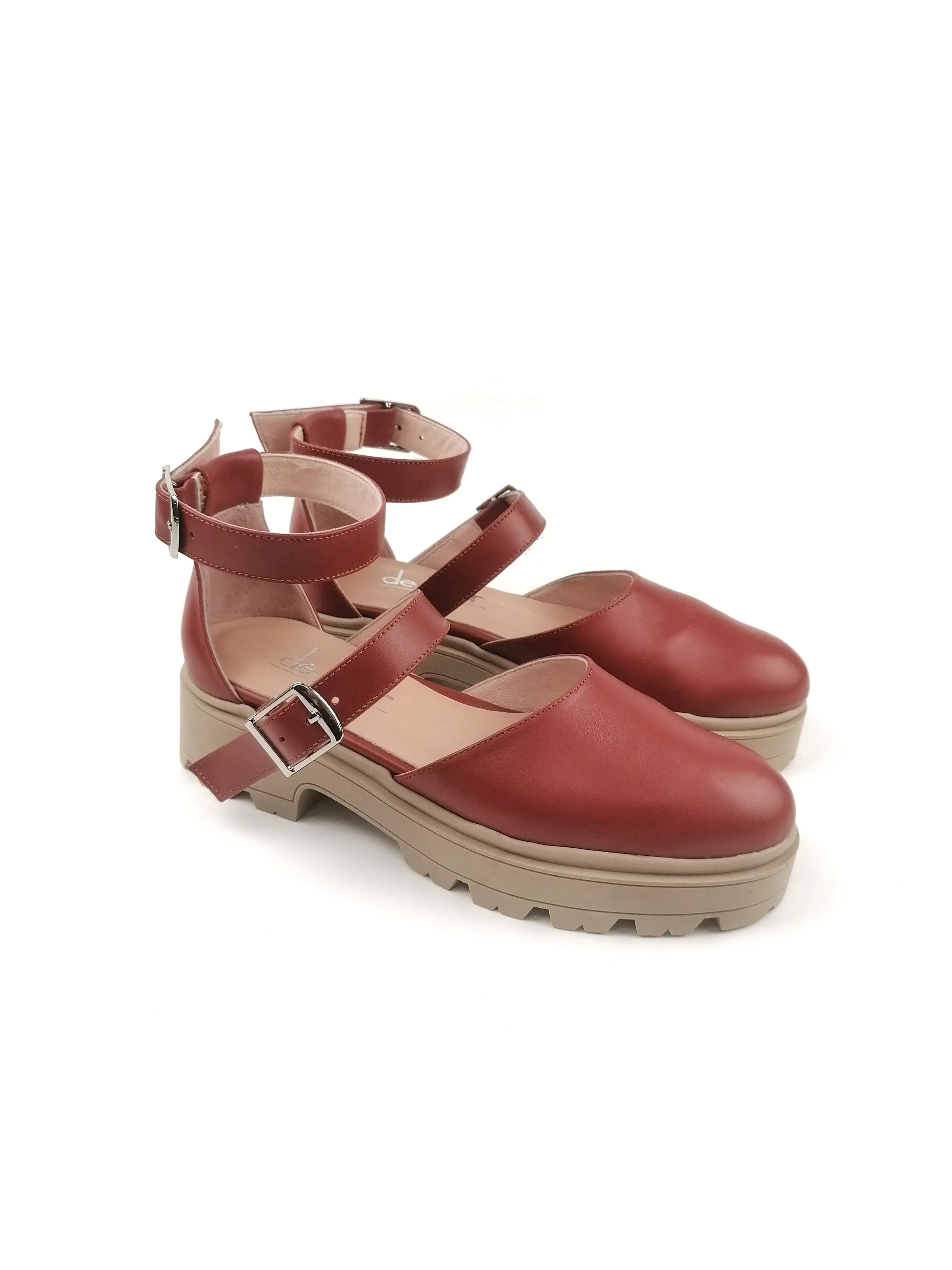 JOJO TERRACOTTA CHUNKY RUBBER FLATS