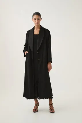 Kara Long Line Crepe Coat