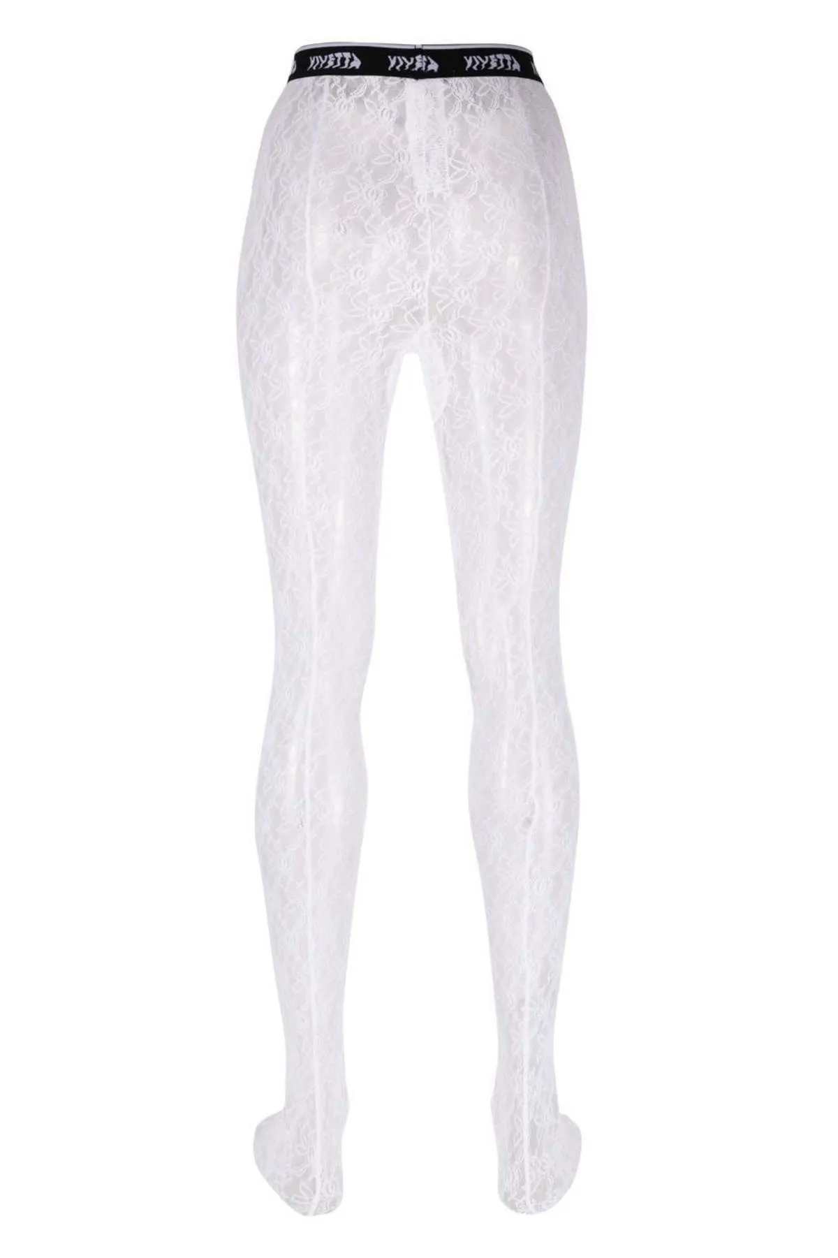 Lace Tights - White