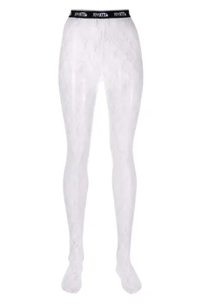 Lace Tights - White