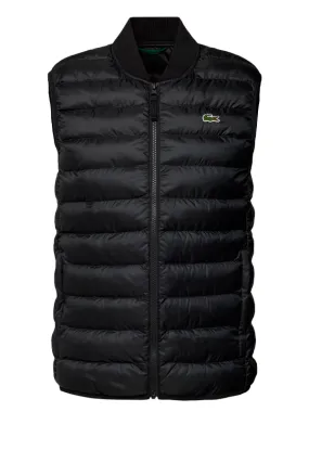 Lacoste Padded Logo Vest Black