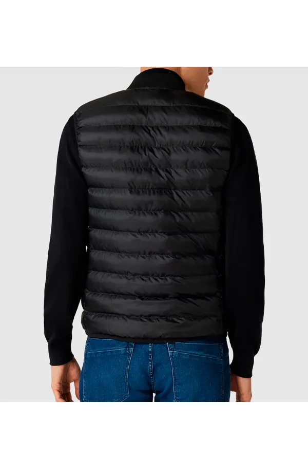 Lacoste Padded Logo Vest Black