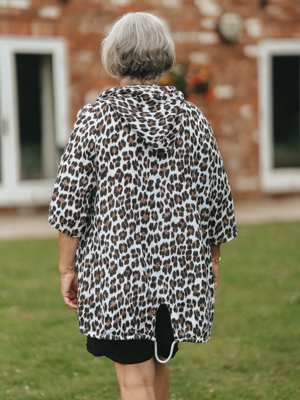 Leopard Print Hooded Jacket