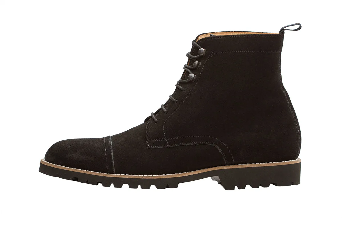 Light Weight Boots – Black Suede