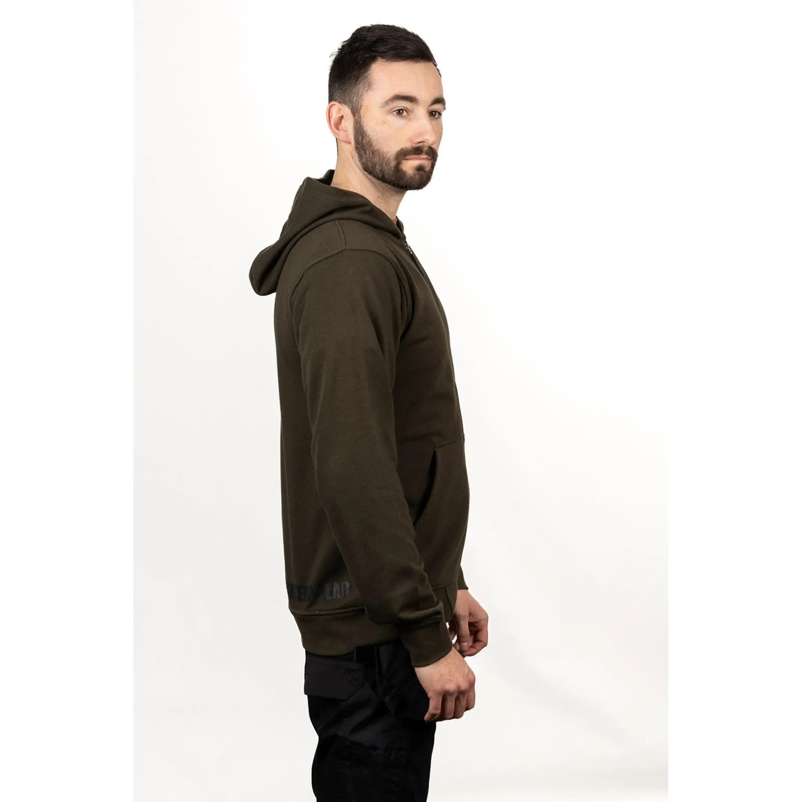 Loopback Full Zip Hoodie  Army Moss