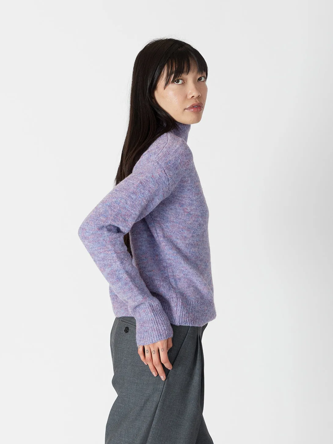 Mabel Mockneck - Purple/Blue Mix