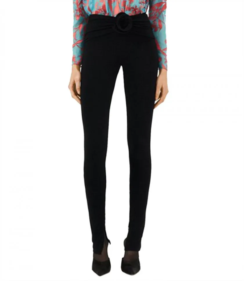 MAGDA BUTRYMFLOWER EMBELLISHED SKINNY LEGGINGS