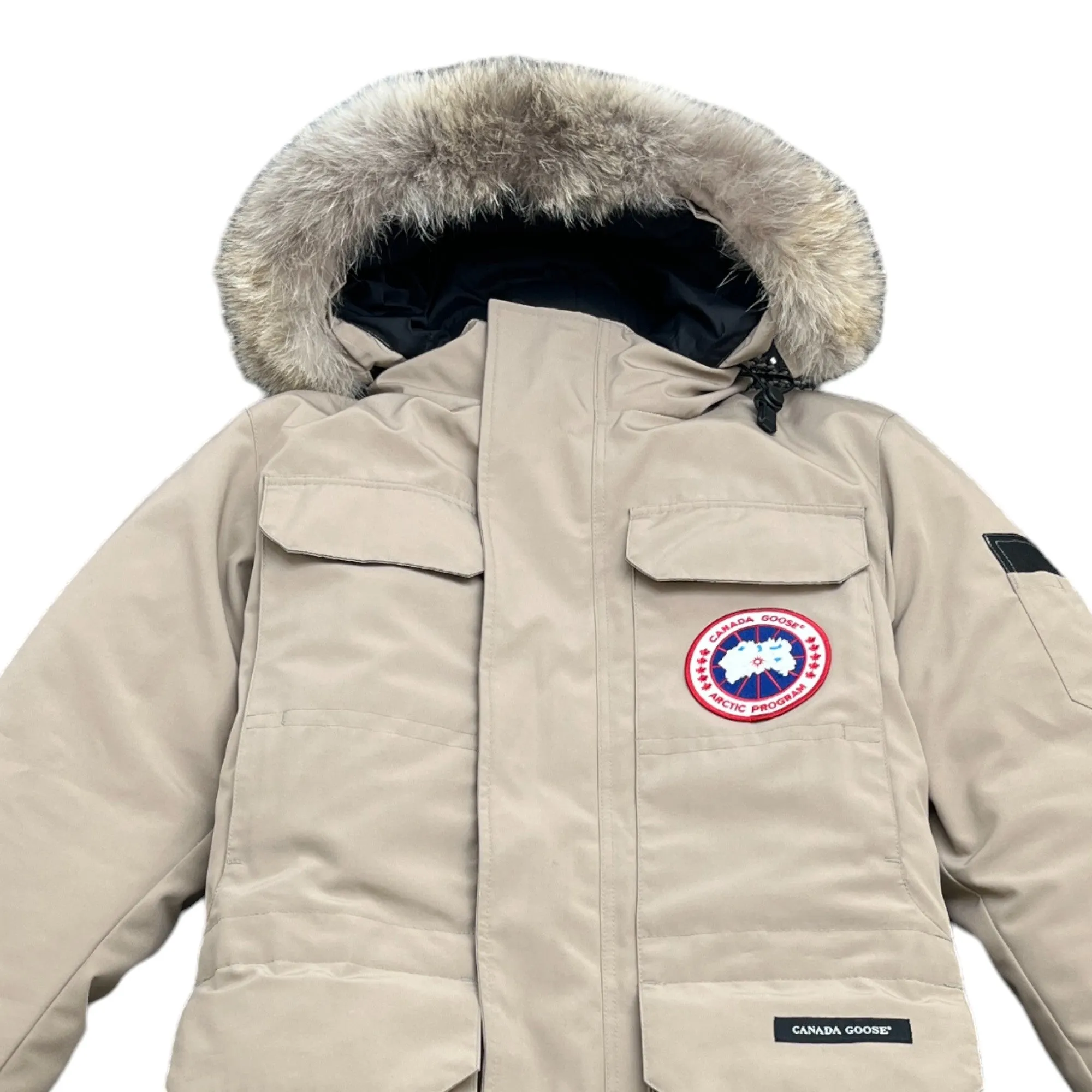 Men's Citadel Parka Down Jacket Beige Size S