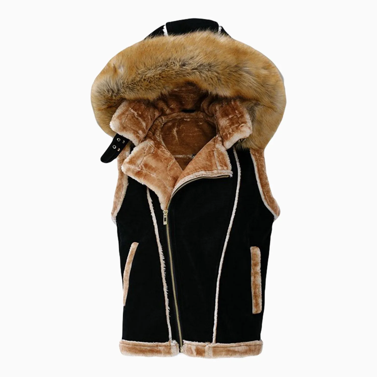 Men's Shearling Vest Jacket