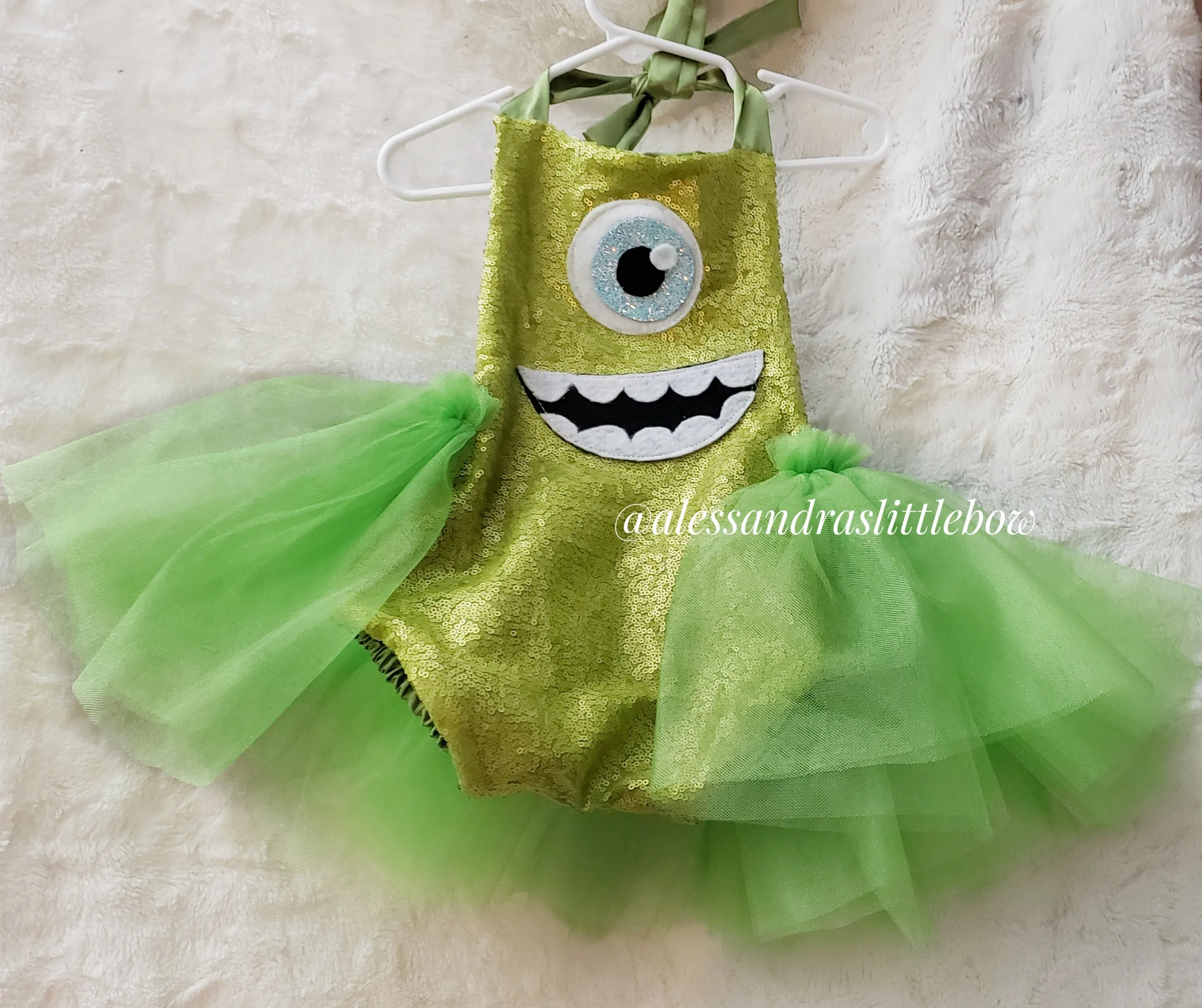 Mike Monster Tutu Romper