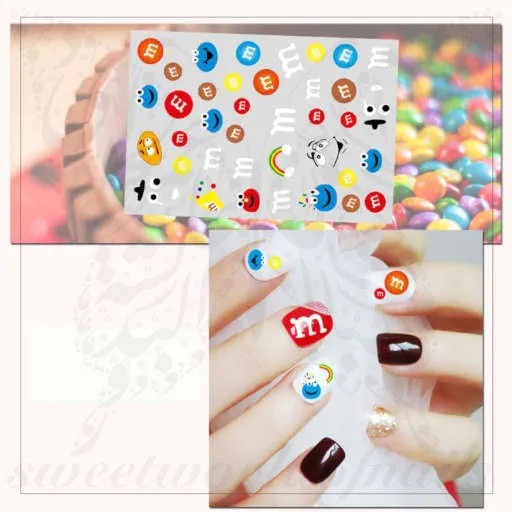 M&M'S Nail Art Stickers