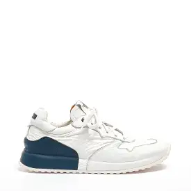 Mr.T Laced Shoes soft natural leather and nylon white-blue