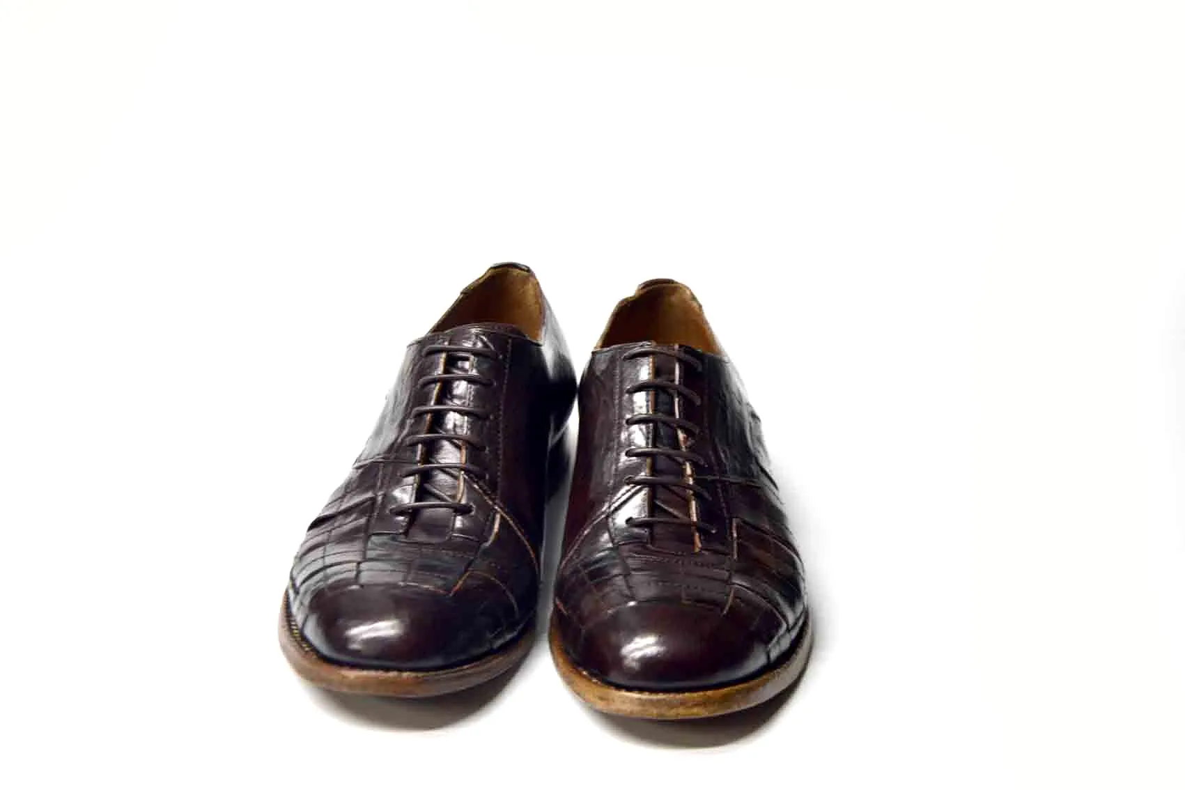 Nigel Intrecciato Patch Derby Shoes