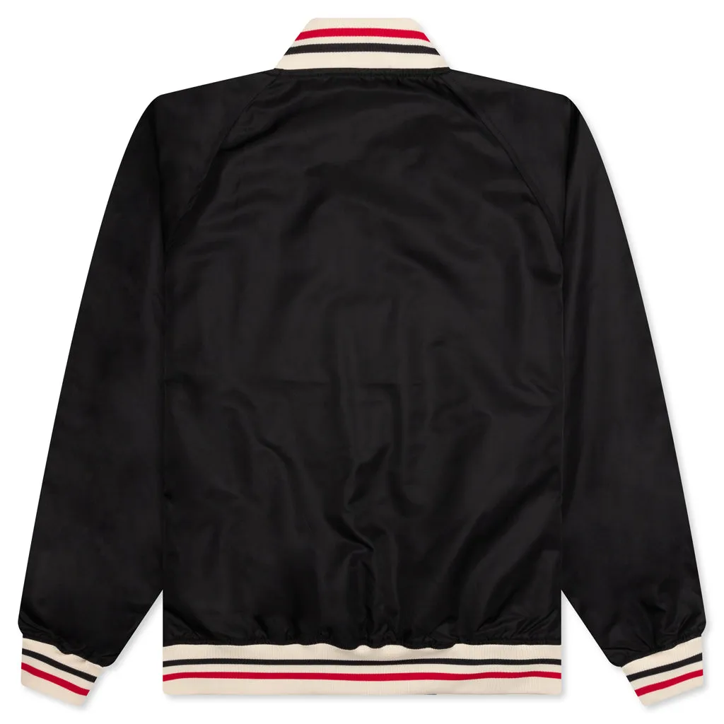 Nylon Stadium Jacket - Black