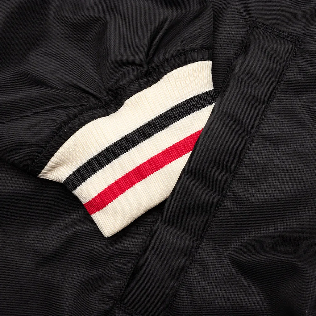 Nylon Stadium Jacket - Black