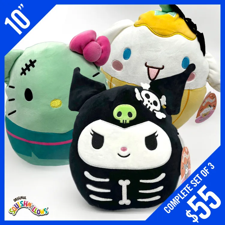 Original Squishmallows! Hello Kitty & Friends: Sanrio Halloween 10 (Set of 3)