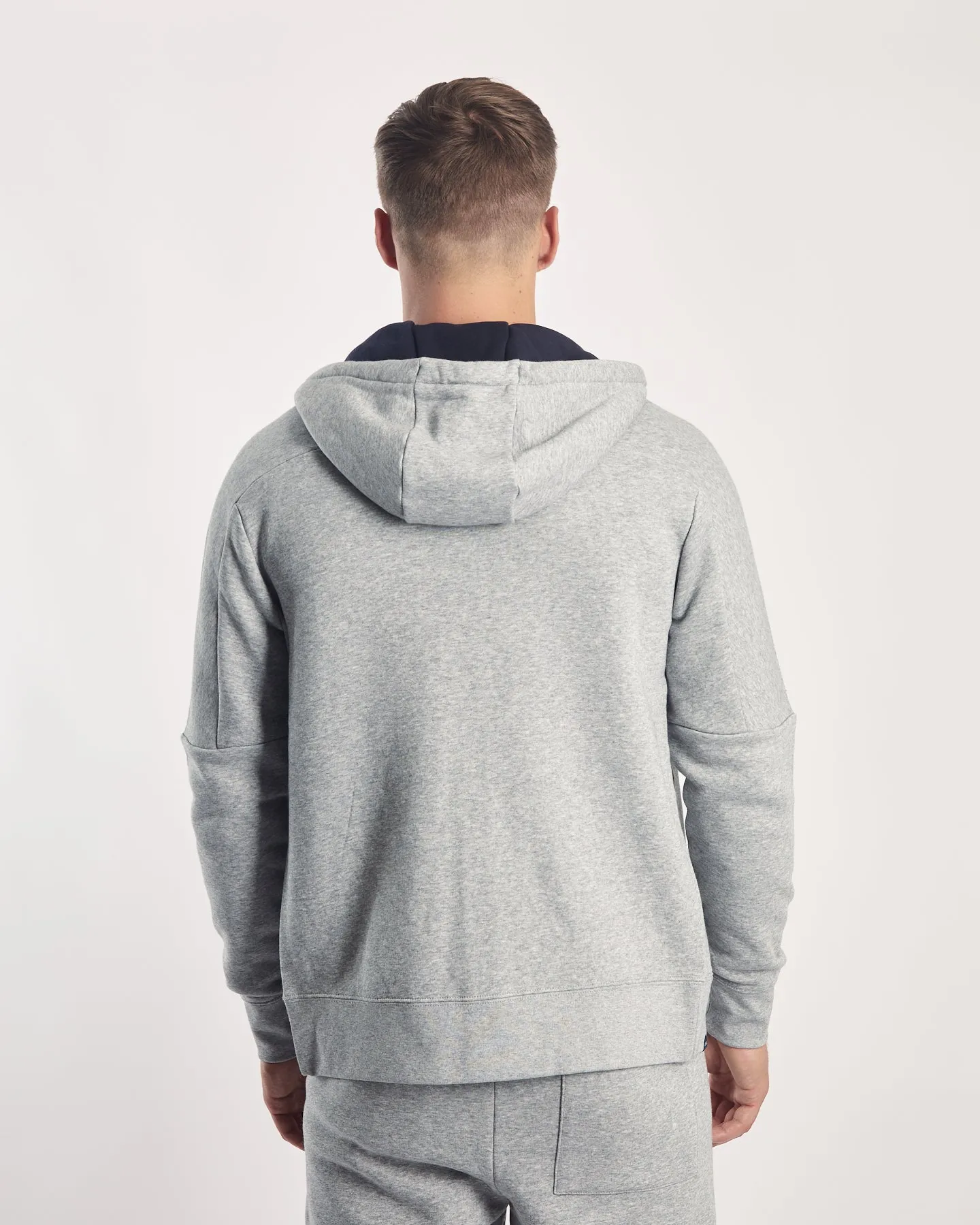 Orville Zipper Cool Grey Marl