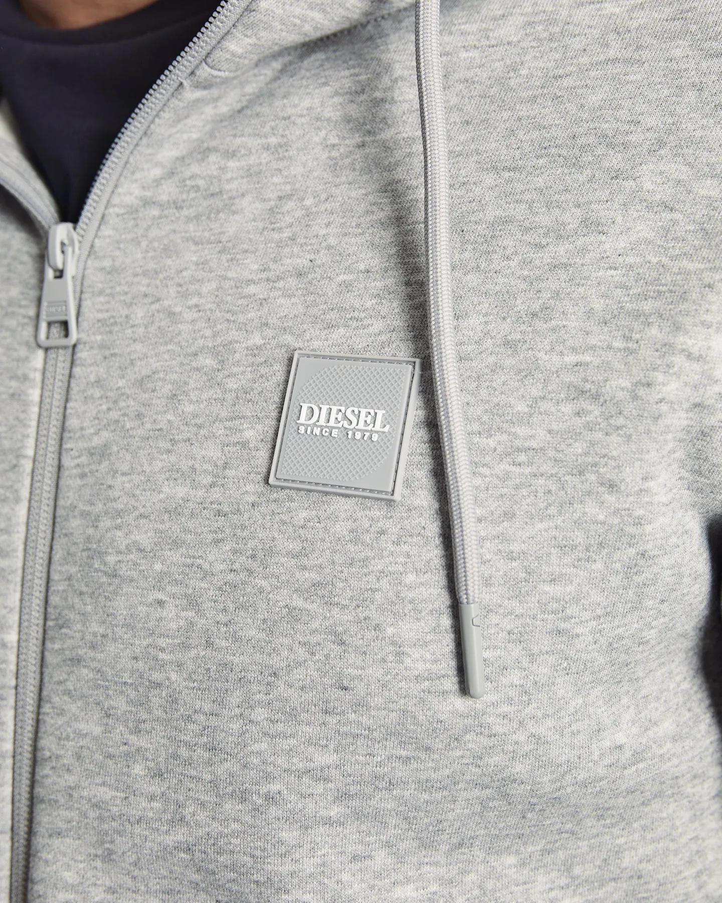 Orville Zipper Cool Grey Marl