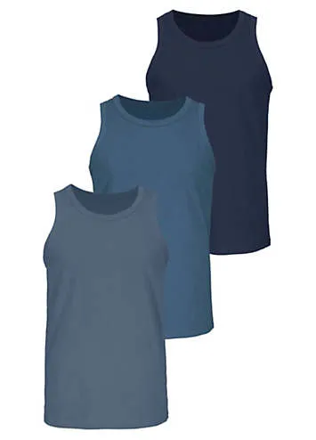 Pack of 3 Sleeveless Vests | Look Again