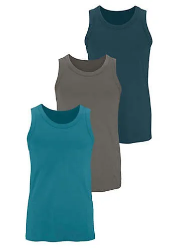 Pack of 3 Sleeveless Vests | Look Again