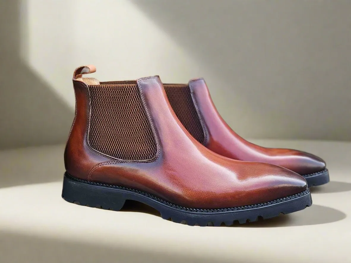 Patina Chelsea Boot Lug Sole