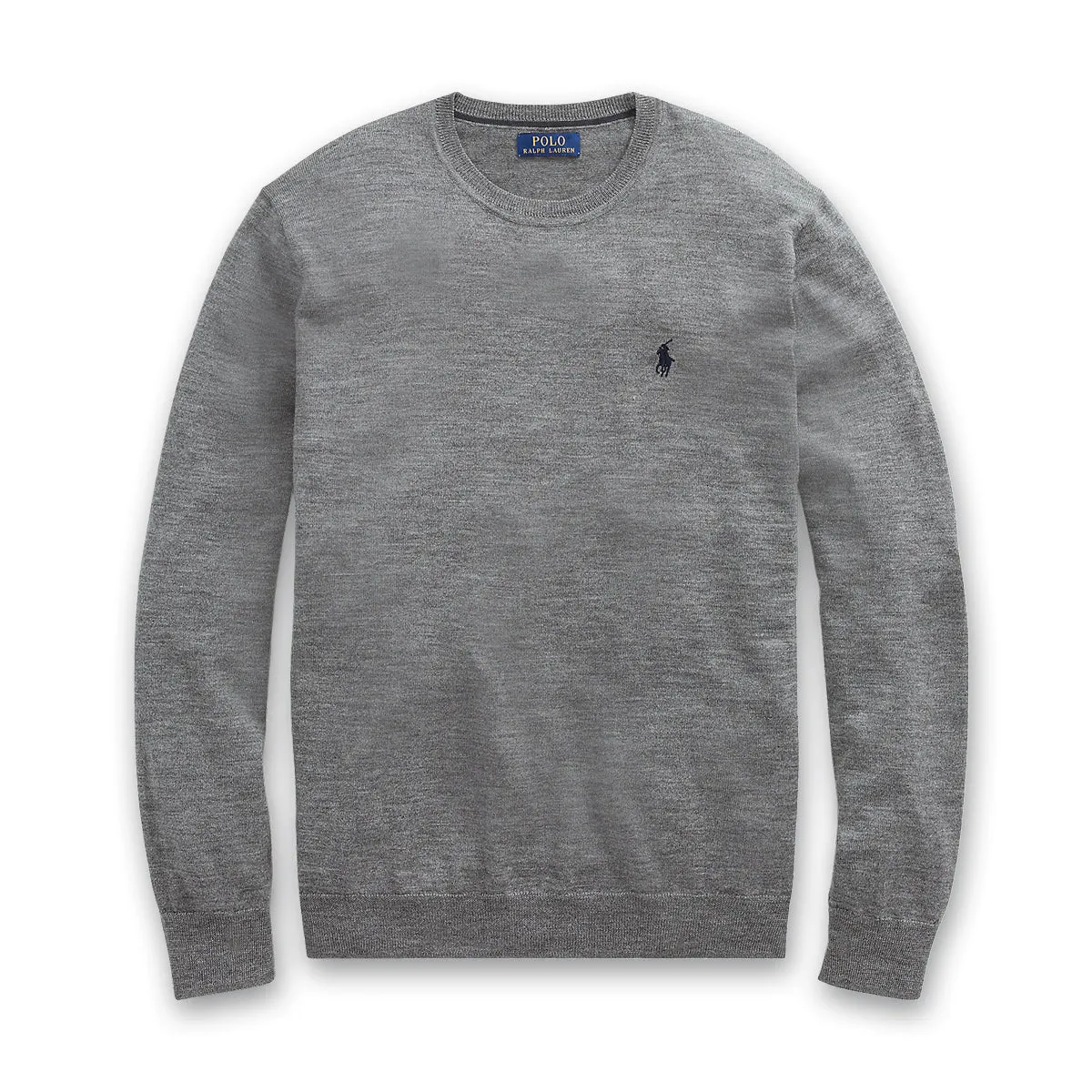 Polo Ralph Lauren - Slim Fit Crew Neck Jumper in Grey