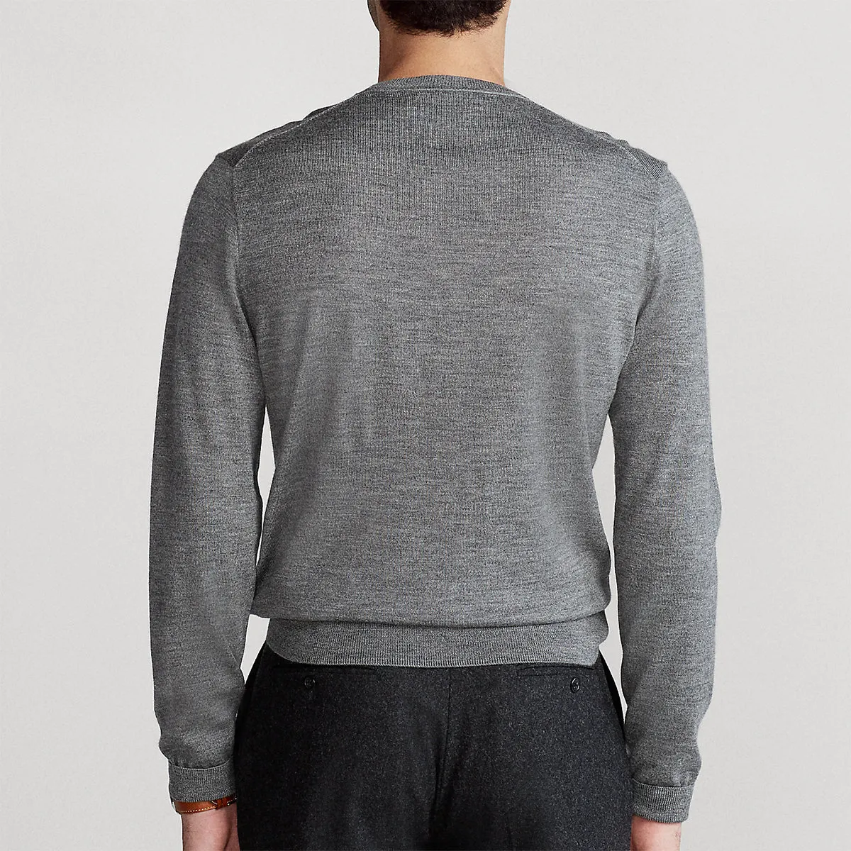 Polo Ralph Lauren - Slim Fit Crew Neck Jumper in Grey