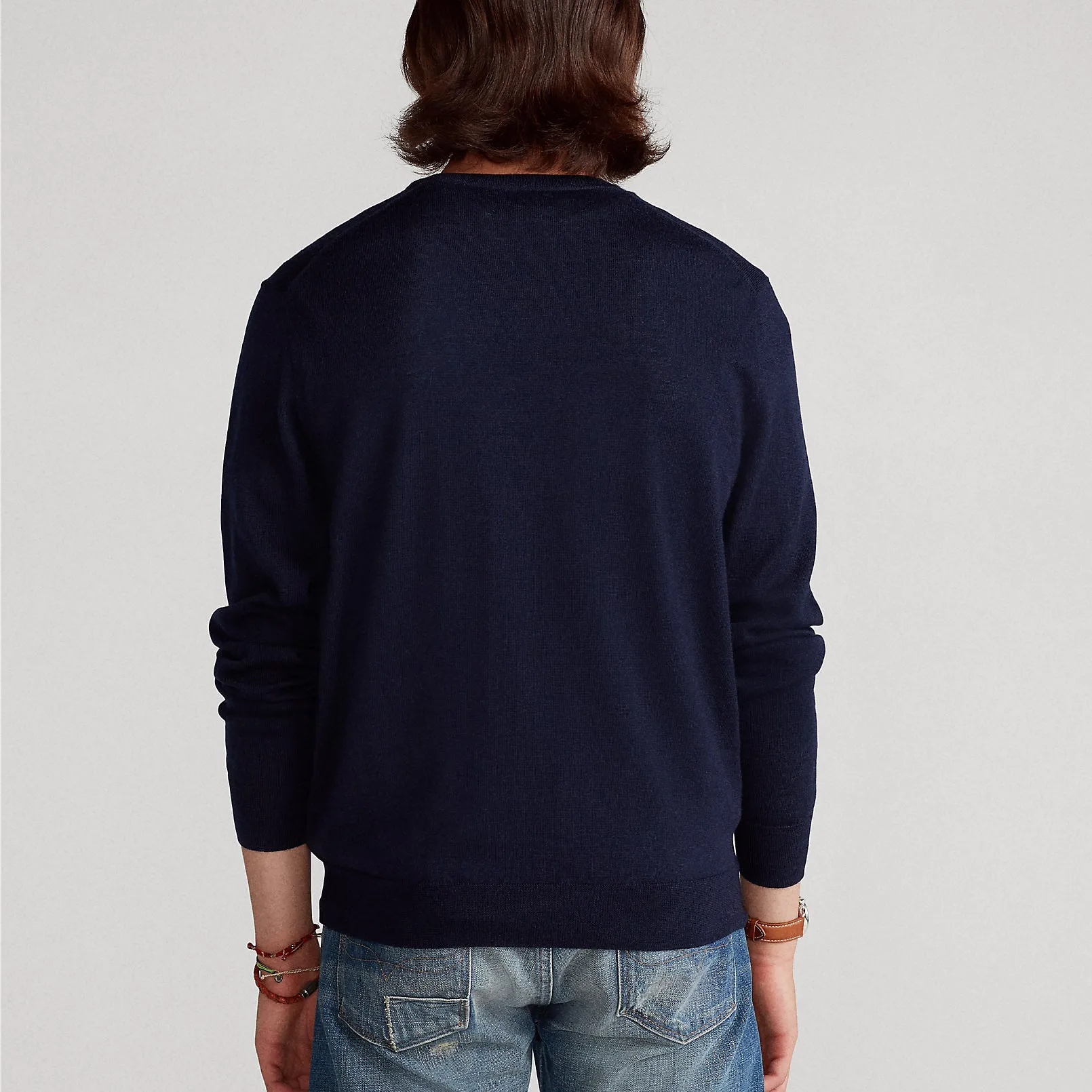 Polo Ralph Lauren - Slim Fit Crew Neck Jumper in Navy