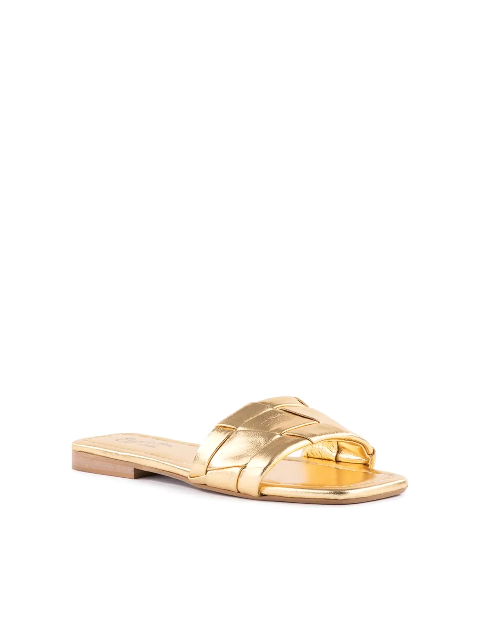 Portland Slide, Metallic Leather