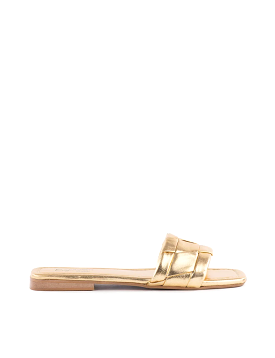 Portland Slide, Metallic Leather