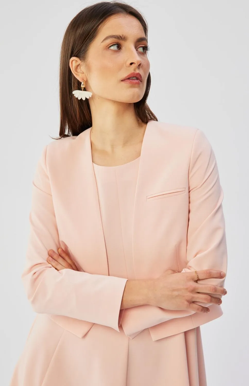 powder pink woman jacket