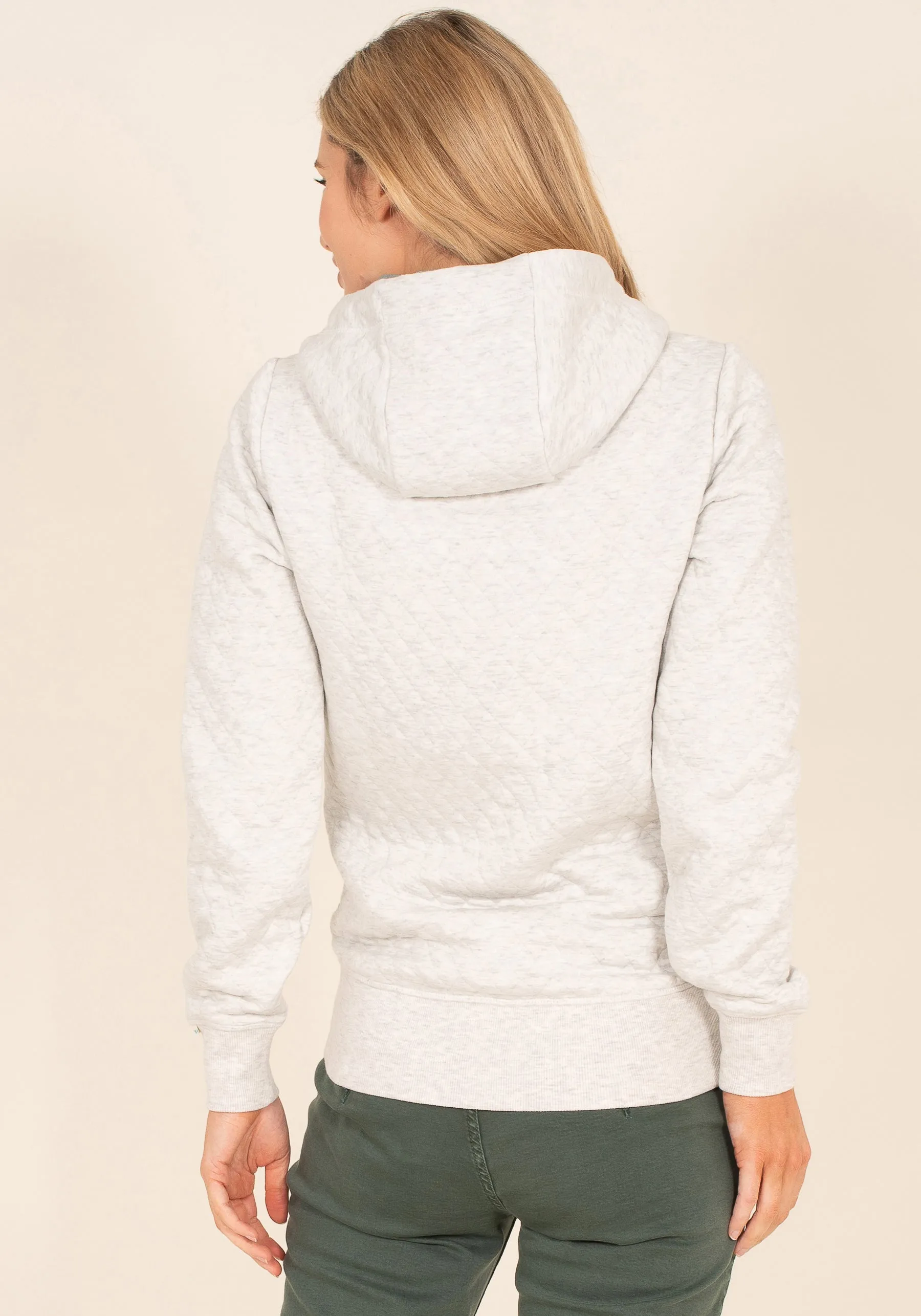 Quilted Zip Through Hoody