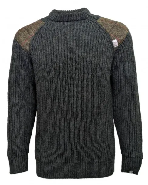 Raglan Sleeve Crew Neck Wool Jumper