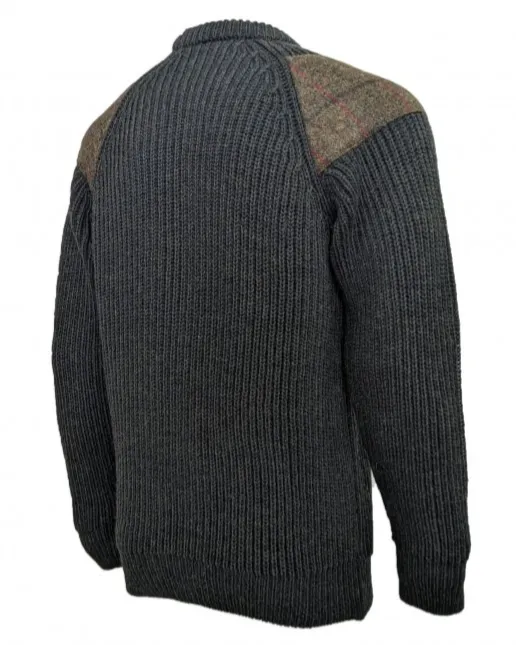 Raglan Sleeve Crew Neck Wool Jumper