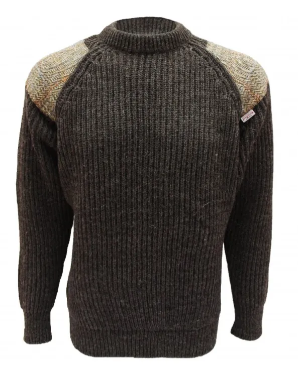 Raglan Sleeve Crew Neck Wool Jumper