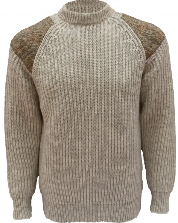 Raglan Sleeve Crew Neck Wool Jumper